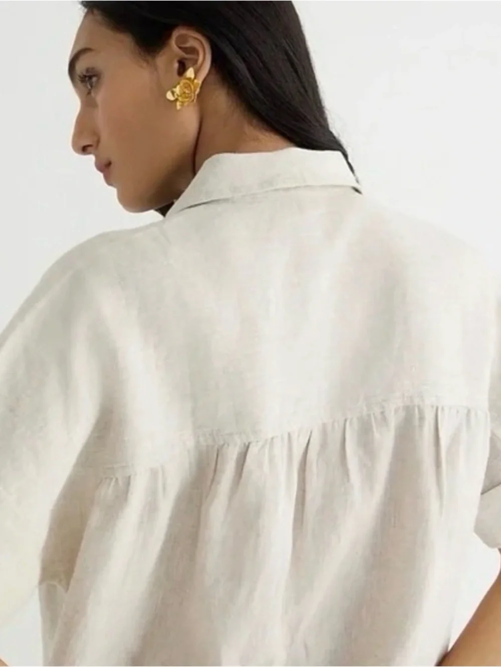 J.Crew Relaxed-Fit Short-Sleeve Baird McNutt Irish Linen Shirtdress